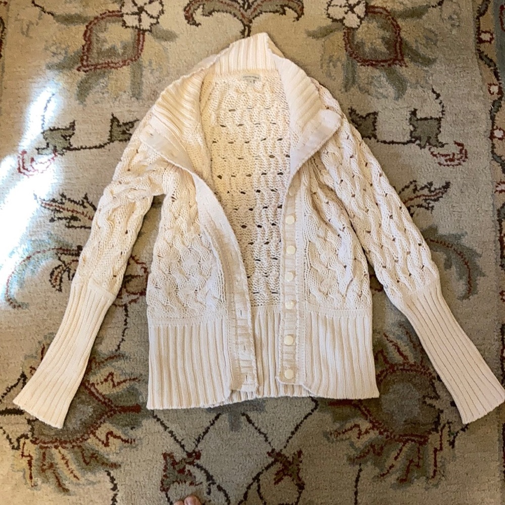 Boston Proper cream sweater